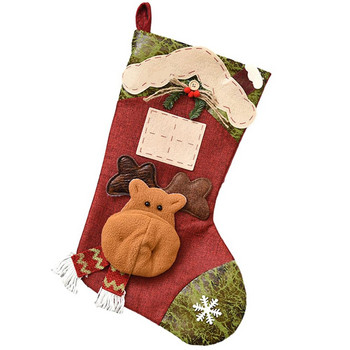 Χριστουγεννιάτικη κάλτσα εξατομικευμένη χριστουγεννιάτικη κάλτσα καραμέλα Χριστουγεννιάτικη διακόσμηση για το σπίτι Noel Navidad Πρωτοχρονιά 2024 Διακόσμηση τσάντα δώρου