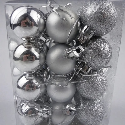 24tk 3cm kuldne roosa šampanjapunane jõulupallide kaunistus jõulupuu pallid jõulukaunistus kodu uusaasta kingitus