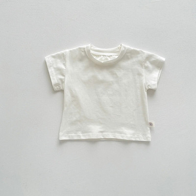 Ρούχα για νεογέννητα 2023 Καλοκαίρι Κορεάτικο καρό για μωρά αγόρια, βαμβακερά καρτούν αρκούδα για κορίτσια, αμάνικη φόρμα για βρέφη Βρεφικά ρούχα