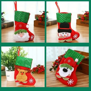 Νέα χριστουγεννιάτικη κάλτσα 2024 Χριστουγεννιάτικη τσάντα δώρου καραμέλα Noel Χριστουγεννιάτικη διακόσμηση για το σπίτι Natal Navidad Κάλτσα Χριστουγεννιάτικο δέντρο διακόσμηση