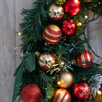 50 τεμ./Κουτί Χριστουγεννιάτικη μπάλα Διακοσμητικά χριστουγεννιάτικα δέντρα για διακόσμηση σπιτιού Απόκριες Πρωτοχρονιά Navidad Κρεμαστά αξεσουάρ μπάλα
