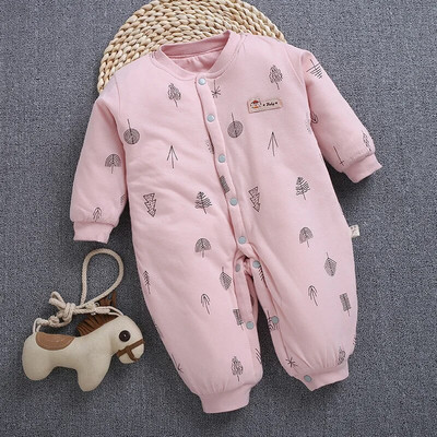 Βρεφικά Ρούχα Νεογέννητα Αγοράκι Κοριτσάκι 2021 New Thick Romper Παιδική Ολόσωμη Βαμβακερή φόρμα Χειμερινά Ρούχα Ζεστά βρεφικά ρούχα