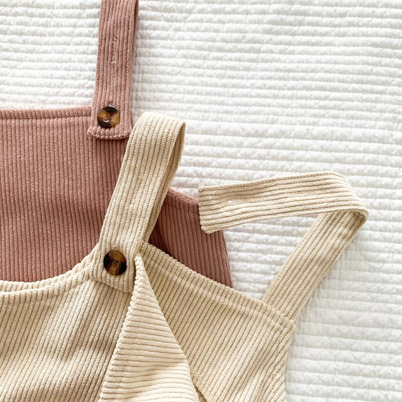 Dječji medvjed Bodi s remenčićima za džepove 2023. korejska odjeća za dojenčad, djevojčice, malo dijete, samtasti kombinezoni, kratke hlače, jednodijelni kombinezon bez rukava