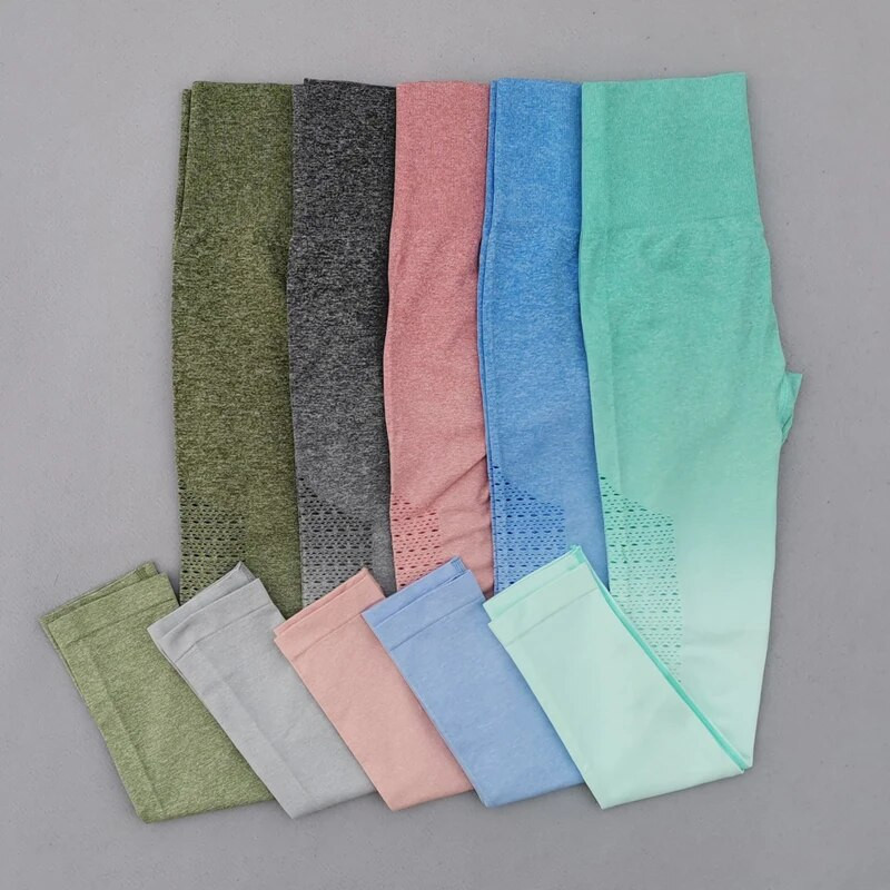 Ombre bešavni komplet za teretanu Žensko sportsko odijelo Ženska sportska odjeća Tajice za fitnes Podstavljeni sportski grudnjak 2-dijelni setovi za jogu Odjeća za vježbanje