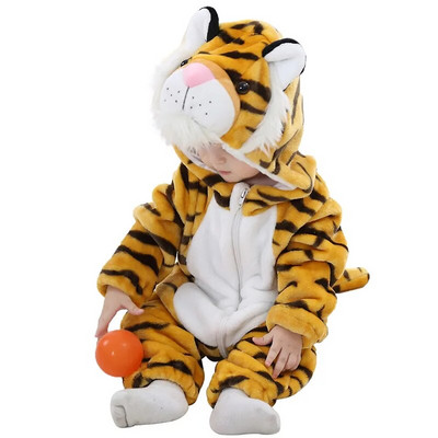 Dječje štrample Odjeća za djevojčice Kigurumi Dječji kombinezon Cosplay kostim Pidžama za novorođene dječake Flanel Topli mekani kombinezon 0-24M