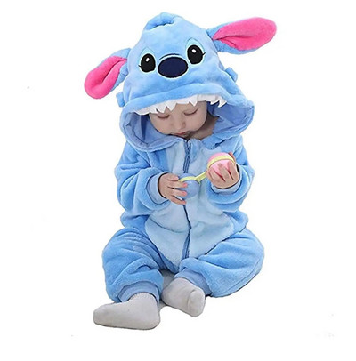 Dječje štrample Odjeća za djevojčice Kigurumi Dječji kombinezon Cosplay kostim Pidžama za novorođene dječake Flanel Topli mekani kombinezon 0-24M