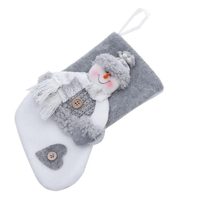 Χριστουγεννιάτικη τσάντα κάλτσες Χριστουγεννιάτικη κάλτσα Μίνι κάλτσα Santa Claus Candy Παιδικά για το σπίτι Navidad Κάλτσες Χριστουγεννιάτικο δέντρο Κρεμαστό ντεκόρ