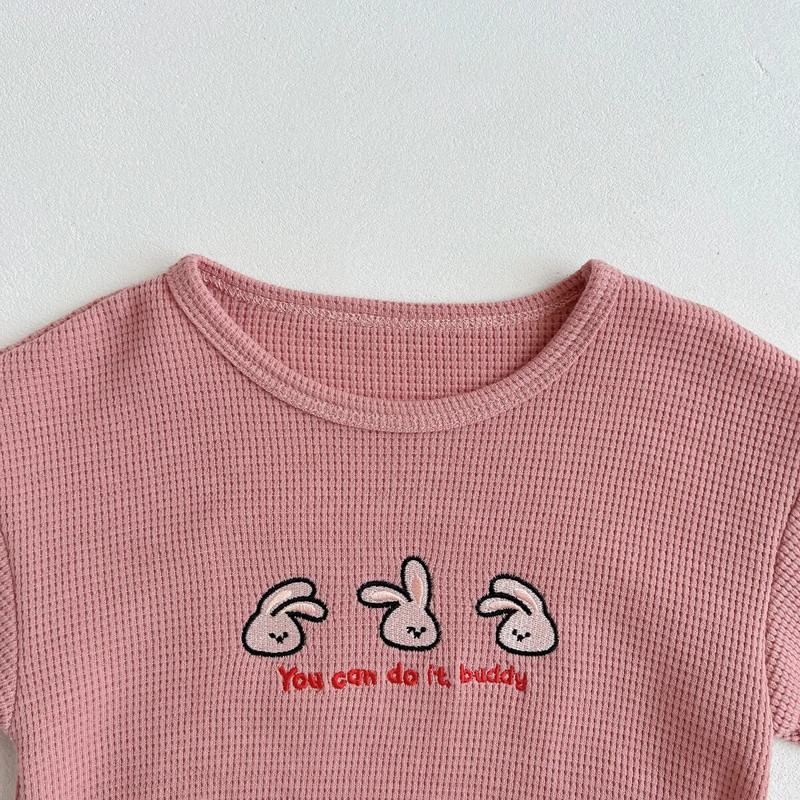 Bodi za bebe 2023. Proljetna odjeća za novorođenčad Vaffle Bodi za dječake Bear Bodi s dugim rukavima za malu djecu Djevojčice Jednodijelni kombinezon za dojenčad