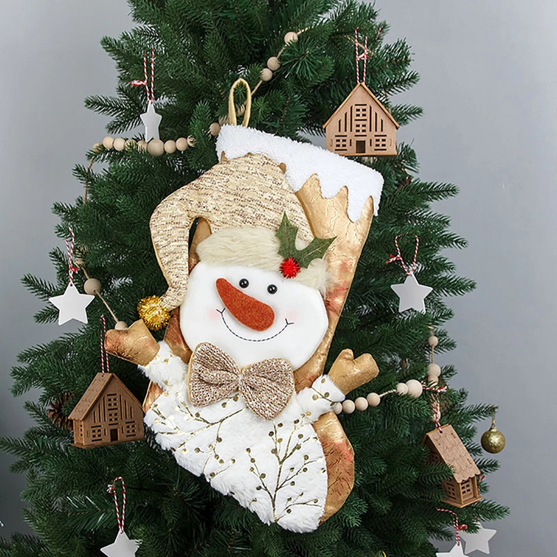 Παιδική τσάντα δώρου καραμέλα Χριστουγεννιάτικη κάλτσα τσάντα δώρου