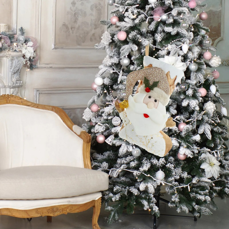 Παιδική τσάντα δώρου καραμέλα Χριστουγεννιάτικη κάλτσα τσάντα δώρου