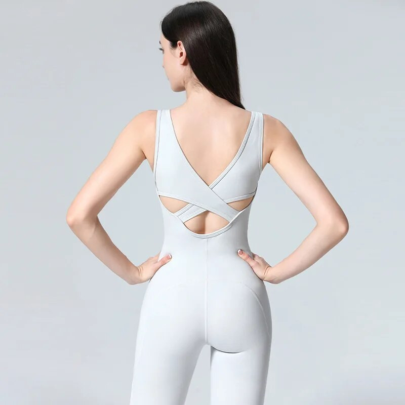 Sport Aeria Yoga Outfits Σετ Ρούχα Γυμναστική Ολόσωμη φόρμα Αθλητικά Γυναικεία Γυμναστήριο Τρέξιμο Προπόνηση Αθλητικό Κοστούμι Γυναικείο 34