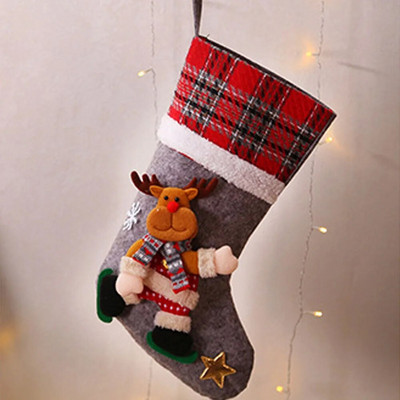 Χριστουγεννιάτικες κάλτσες Σακί Χριστουγεννιάτικο δώρο Τσάντα καραμέλα Noel Χριστουγεννιάτικες διακοσμήσεις για το σπίτι Navidad 2022 Πρωτοχρονιάτικη κάλτσα Χριστουγεννιάτικο δέντρο διακόσμηση