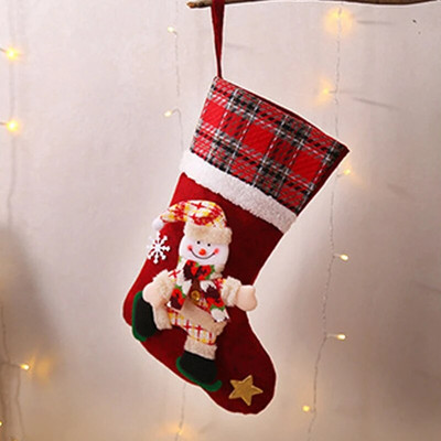 Χριστουγεννιάτικες κάλτσες Σακί Χριστουγεννιάτικο δώρο Τσάντα καραμέλα Noel Χριστουγεννιάτικες διακοσμήσεις για το σπίτι Navidad 2022 Πρωτοχρονιάτικη κάλτσα Χριστουγεννιάτικο δέντρο διακόσμηση