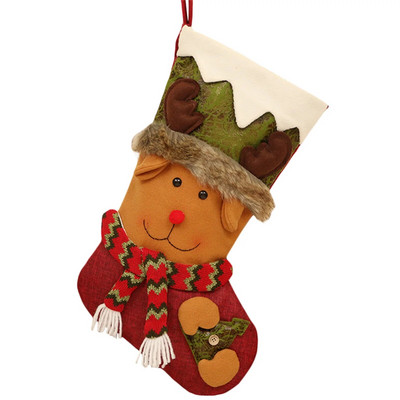 Χριστουγεννιάτικες κάλτσες με τάρανδο Διακοσμητικό πάρτι με χριστουγεννιάτικο δέντρο με χριστουγεννιάτικο δέντρο με κινούμενα σχέδια