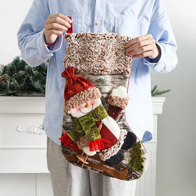 Χριστουγεννιάτικες κάλτσες Μεγάλες χριστουγεννιάτικες τσάντες δώρου Διακόσμηση τζάκι Χριστουγεννιάτικες κάλτσες Πρωτοχρονιάτικη βάση καραμέλα Χριστουγεννιάτικη διακόσμηση για το σπίτι2024