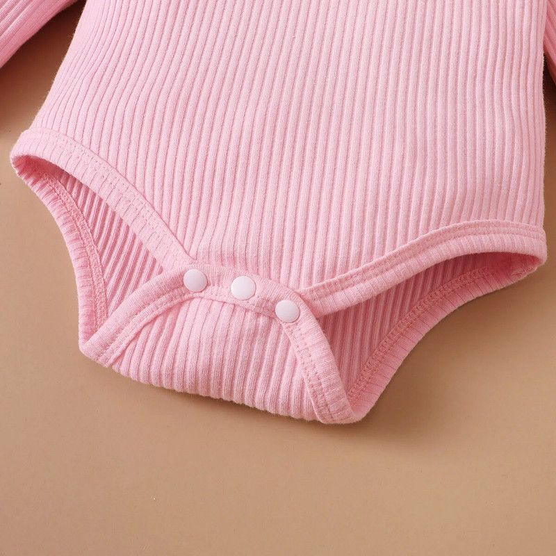 Vastsündinud beebitüdrukute rõivakomplekt Roosa kampsun + lillemustriline sassiga traksid Seelik Väikelapse komplektid Imiku kevadised beebiriided