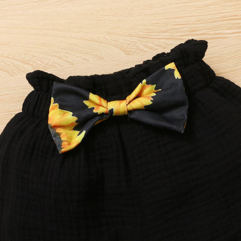 3 gab. Jaundzimušo meiteņu vasaras drēbes jaukas pludmales Boho siksniņas, volānveida bikses, ziedu šorti, toddler apģērbs, meiteņu apģērbs