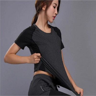 Damdos Ženska sportska odjeća Set za jogu Odjeća za fitness i teretanu Majica za tenis za trčanje+hlače Tajice za jogu Sportsko odijelo za trčanje