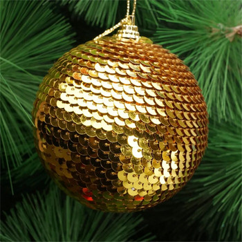 Νέα Glitter Χριστουγεννιάτικη Μπάλα 8cm 1 ΤΕΜ. Χριστουγεννιάτικο Δέντρο Διακοσμητικά Μπάλες Στολίδι Χριστουγεννιάτικες μπάλες διακόσμησης Χριστουγεννιάτικα μενταγιόν 30