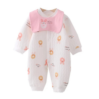 Slatki kombinezon za novorođenčad s kompletom naramenica Crtani jesen-zima dječje štrample za djevojčice i dječake Onesie odijelo za malu djecu Odjeća za dojenčad
