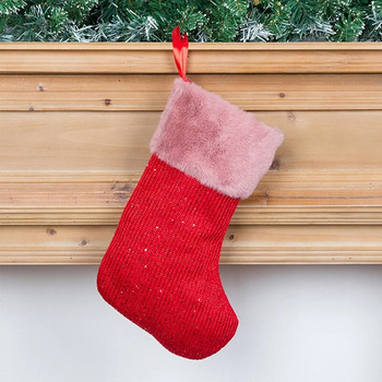 Χριστουγεννιάτικες κάλτσες, Κρεμαστά τσάντα δώρου με κάλτσες Χριστουγεννιάτικη τσάντα δώρου καραμέλα για διακόσμηση τοίχου σπιτιού