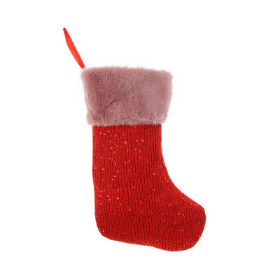 Karácsonyi harisnya, akasztós zokni ajándéktáska Karácsonyi cukorka ajándéktáska otthoni fali dekorációhoz