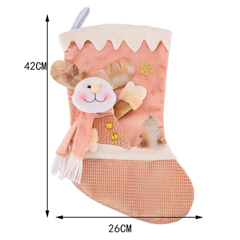 Božićna čarapa Djed Božićnjak Vreća s poklonima Božićne čarape Božićni ukrasi za dom Noel Decor Navidad Nova godina 2024.