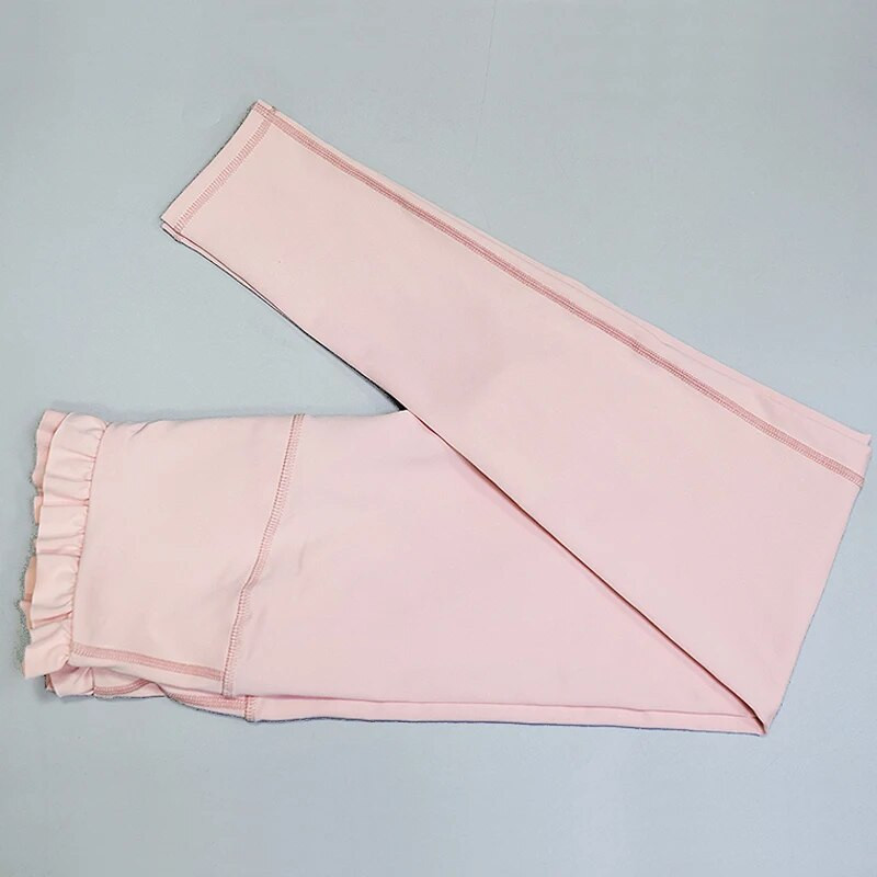 Ženski komplet za jogu Sportsko odijelo s volanima Seksi sportska odjeća Odjeća za vježbanje u teretani Grudnjak Top tajice Hlače Fitness za žene Trenirka X364B