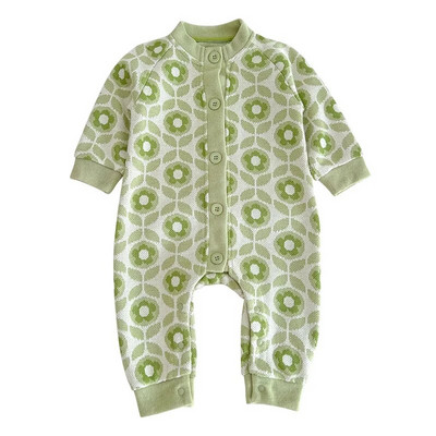 Jesenski dječji kombinezon Pletene štrikalice sa slatkim printom za dječake Djevojčice Vintage pulover Jednodijelni kombinezon Odjeća za novorođenče Odjeća za dojenčad