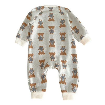 Jesenski dječji kombinezon Pletene štrikalice sa slatkim printom za dječake Djevojčice Vintage pulover Jednodijelni kombinezon Odjeća za novorođenče Odjeća za dojenčad