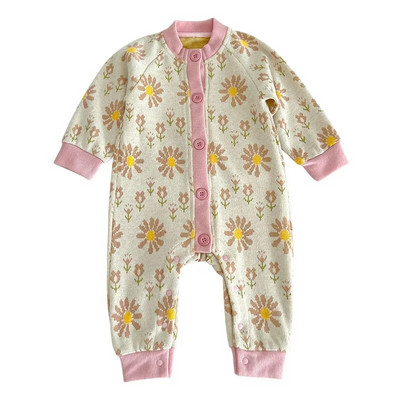 Jesenski dječji kombinezon Pletene štrikalice sa slatkim printom za dječake Djevojčice Vintage pulover Jednodijelni kombinezon Odjeća za novorođenče Odjeća za dojenčad