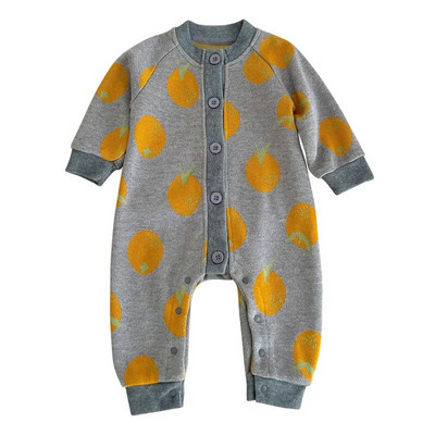 Jesenski dječji kombinezon Pletene štrikalice sa slatkim printom za dječake Djevojčice Vintage pulover Jednodijelni kombinezon Odjeća za novorođenče Odjeća za dojenčad