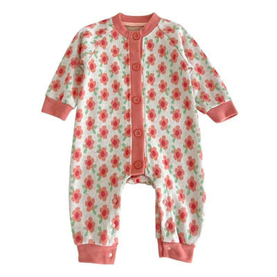 Jesenski dječji kombinezon Pletene štrikalice sa slatkim printom za dječake Djevojčice Vintage pulover Jednodijelni kombinezon Odjeća za novorođenče Odjeća za dojenčad