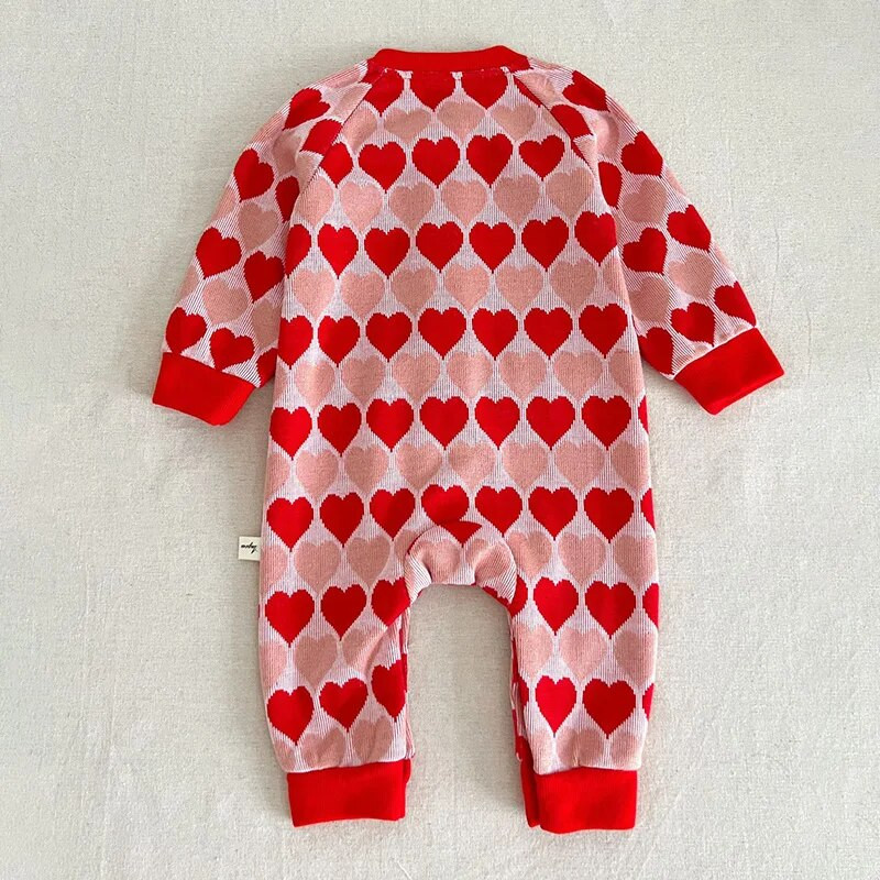 Jesenski dječji kombinezon Pletene štrikalice sa slatkim printom za dječake Djevojčice Vintage pulover Jednodijelni kombinezon Odjeća za novorođenče Odjeća za dojenčad