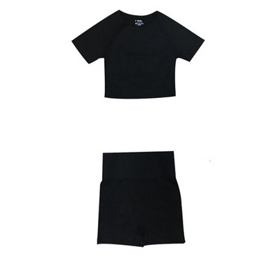 Ženski novi bešavni komplet za jogu Odjeća za teretanu Tajice za fitness + kratke majice Sportsko odijelo Ženska trenirka dugih rukava Aktivna odjeća