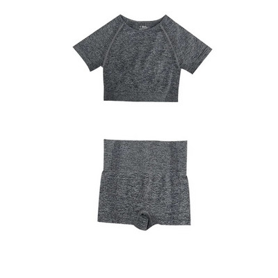 Ženski novi bešavni komplet za jogu Odjeća za teretanu Tajice za fitness + kratke majice Sportsko odijelo Ženska trenirka dugih rukava Aktivna odjeća