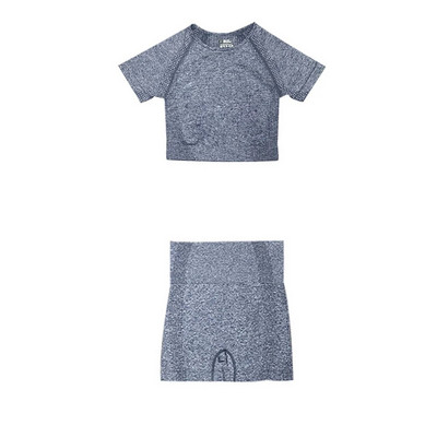 Ženski novi bešavni komplet za jogu Odjeća za teretanu Tajice za fitness + kratke majice Sportsko odijelo Ženska trenirka dugih rukava Aktivna odjeća