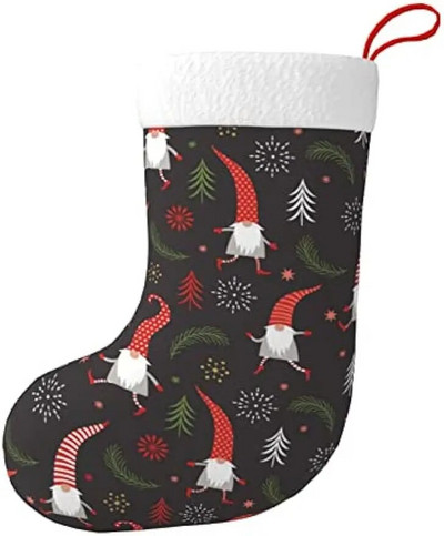 Karácsonyi harisnya karácsonyi dekoráció 17 hüvelykes plüss zokni ajándéktáskák karácsonyfa díszítéshez