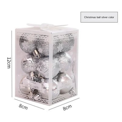 12 komada Božićna kuglica Ukrasi za božićno drvce Božićni dodaci za uređenje doma Kuglice od 4 cm Božićne kuglice Navidad 2024