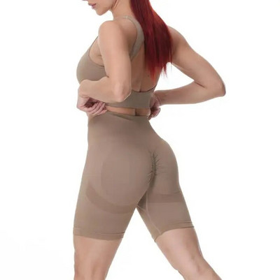 Bešavni komplet za jogu Ženski ženski kratki grudnjak Tajice Ženske 2KOM 2-dijelna odjeća Odjeća za fitness Sportsko odijelo za vježbanje u teretani Odjeća