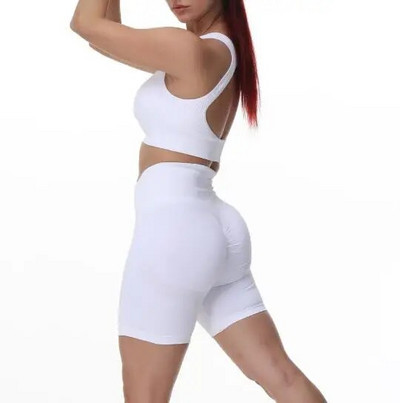 Bešavni komplet za jogu Ženski ženski kratki grudnjak Tajice Ženske 2KOM 2-dijelna odjeća Odjeća za fitness Sportsko odijelo za vježbanje u teretani Odjeća