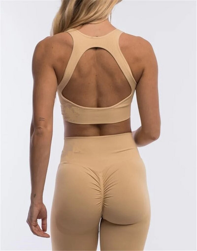 Bešavni komplet za jogu Ženski ženski kratki grudnjak Tajice Ženske 2KOM 2-dijelna odjeća Odjeća za fitness Sportsko odijelo za vježbanje u teretani Odjeća