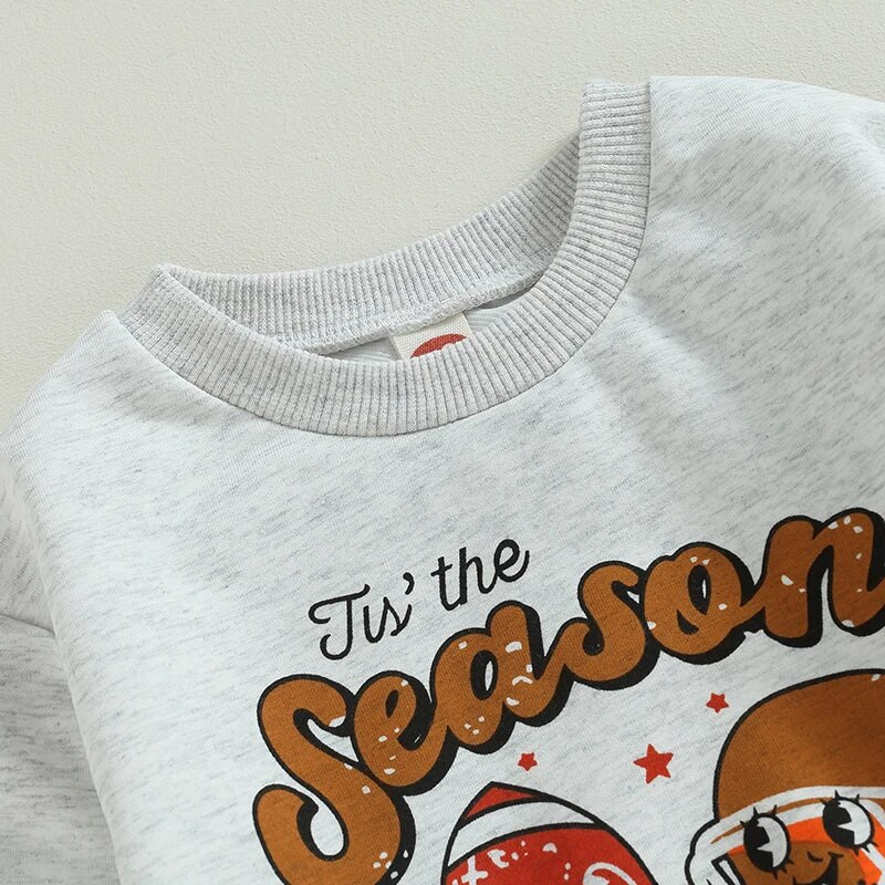 Mala djeca, dječaci, dječaci, odjeća za proljeće i jesen Slovo Ragbi print okrugli izrez Duksevi dugih rukava Duge hlače Kompleti odjeće od 2 komada