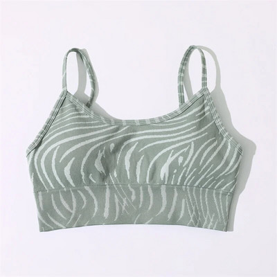 Zökkenőmentes jóga szett női hullámos mintás sport melltartó felsők Fitness magas derekú leggings, két darabból álló öltöny edzés ruhák edzőtermi ruhák