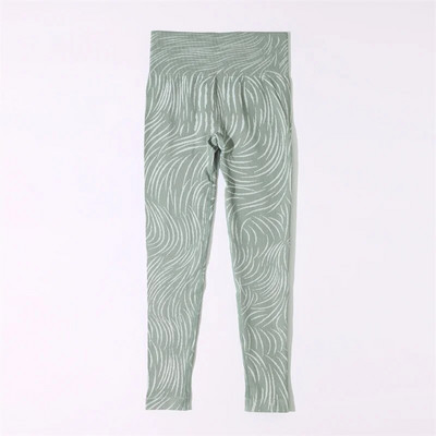 Zökkenőmentes jóga szett női hullámos mintás sport melltartó felsők Fitness magas derekú leggings, két darabból álló öltöny edzés ruhák edzőtermi ruhák