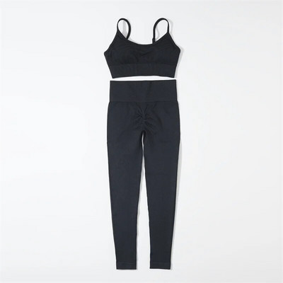 Zökkenőmentes jóga szett női hullámos mintás sport melltartó felsők Fitness magas derekú leggings, két darabból álló öltöny edzés ruhák edzőtermi ruhák