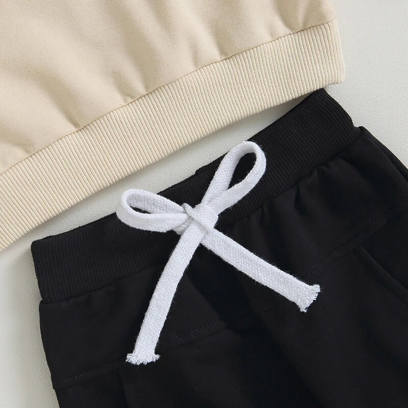 Kompleti odjeće za novorođenčad i bebe za Noć vještica od 2 komada za dječake, djevojčice, s printom kostura, dugih rukava, majica s okruglim izrezom, duge hlače