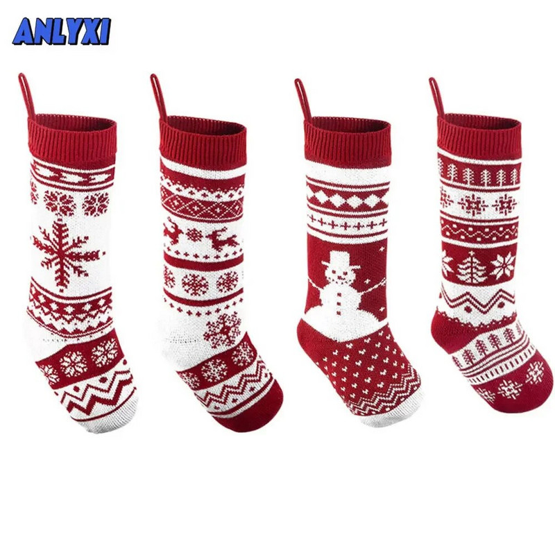 Ziemassvētku kulons Ziemassvētku zeķes Mājdzīvnieku konfekšu maisiņi Priecīgus Ziemassvētku rotājumi mājām Navidad Laimīgu Jauno gadu dāvana