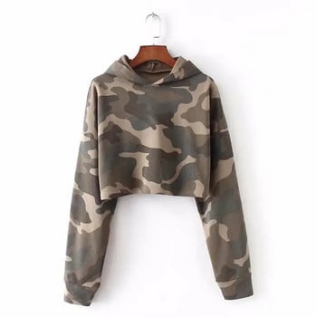 Camouflage Hollow Push Up Γυναικείο Σετ Γιόγκα Γυμναστική Ρούχα Αθλητική Στολή Γυμναστικής Γιόγκα Μακρυμάνικο μπλουζάκι + ελαστικό κολάν Κοστούμια γιόγκα