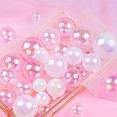 10 komada 3/4/5 cm otvorene plastične prozirne/bijele šarene ukrasne kutije za darove Ukrasi za božićno drvce Ukrasi Lopta